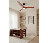 WIND CENTURY - Ventilador De Techo 40W Silencioso Ø152 Cm 100% Madera Mando A Distancia