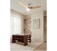 WIND CENTURY - Ventilador De Techo 40W Silencioso Ø152 Cm 100% Madera Mando A Distancia