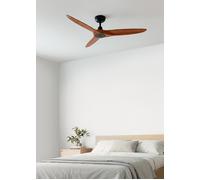 WIND CENTURY - Ventilador De Techo 40W Silencioso Ø152 Cm 100% Madera Sin Luz