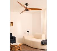 WIND CENTURY - Ventilador De Techo 40W Silencioso Ø152 Cm 100% Madera Sin Luz