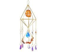 Wind Chime -, 46 cm Colorful Hanging Sun Catcher | Decorative Crystal Windchime Ornament, Home and Garden Accent for Outdoor, Bedrooms, Terrace, Courtyard, Patio, Balcony, Backyard, Yard