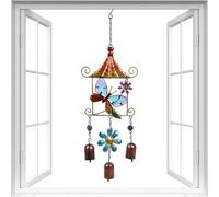 Wind Chimes | Soothing Colorful Garden Decor | Feature Vivid Colors That Bring Garden Decor To Life, Creating A Cheerful Focal Point That Enhances Outdoor Relaxation And Everyday Enjoyment Beside Your