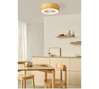 WIND CLEAR EASY - Ventilador De Techo 40W Silencioso Ø50 Cm Con Aspas Ocultas Con Luz LED Mando A Distancia