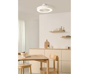 WIND CLEAR EASY - Ventilador De Techo 40W Silencioso Ø50 Cm Con Aspas Ocultas Con Luz LED Mando A Distancia