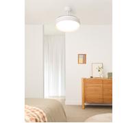 WIND CLEAR EDGE - Ventilador De Techo 40W Silencioso Ø107 Cm Aspas Retráctiles Con Luz LED Controlador De Pared + Mando