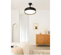 WIND CLEAR EDGE - Ventilador De Techo 40W Silencioso Ø107 Cm Aspas Retráctiles Con Luz LED Controlador De Pared + Mando