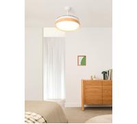 WIND CLEAR EDGE - Ventilador De Techo 40W Silencioso Ø107 Cm Aspas Retráctiles Con Luz LED Mando A Distancia