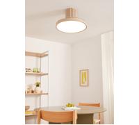 WIND CLEAR SCULPT - Ventilador De Techo 40W Silencioso Ø114 Cm Aspas Retráctiles Con Luz LED M (Ø132cm) (estancias 10m²-25m²)