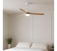 WIND CUP - Ventilador De Techo 40W Silencioso Ø132 Cm 100% Madera Mando A Distancia