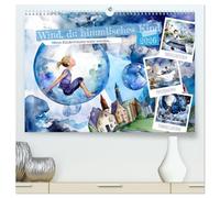 Wind, du himmlisches Kind (hochwertiger Premium Wandkalender 2026 DIN A2 quer), Kunstdruck in Hochglanz: Wenn Kinderträume wahr würden