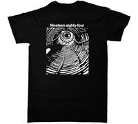 WIND HIBISCUS 1984 George Orwell t-Shirt Fit Casual Graphic Short Sleeve Tops Black 3XL