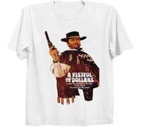 WIND HIBISCUS A Fistful of Dollars Western Poster Movie Cool Vintage Unisex T Shirt B226 White S