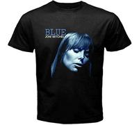WIND HIBISCUS Joni Mitchell Blue Canadian Singer Songwriter Men's T Shirt Black M