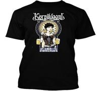 WIND HIBISCUS Korpiklaani A Man with A Pla Korpiklaanis Vintage Music T-Shirt Black XL