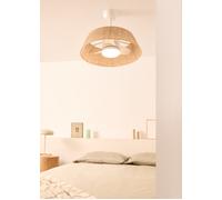 CREATE / WIND LAMP NATURAL WOVEN/Ventilador de techo con luz con mando / 25W. Programable. Ø60 cm. función verano-invierno. luz led 3 temperaturas. cuerpo de cuerda. flujo aire concentrado