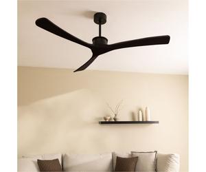 WIND LARGE - Ventilador De Techo 40W Silencioso Ø152 Cm 100% Madera Sin Luz