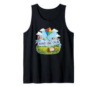 Wind Line Calm Cometa Carrete Viento Camiseta sin Mangas