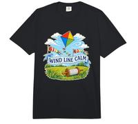 Wind Line Calm Cometa Carrete Viento Comfort Colors Adult Heavyweight T-Shirt