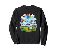 Wind Line Calm Cometa Carrete Viento Sudadera
