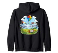 Wind Line Calm Cometa Carrete Viento Sudadera con Capucha