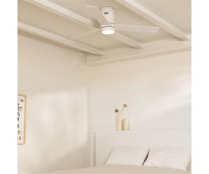 WIND MINIMAL - Ventilador De Techo 40W Silencioso Ø132 Cm Con Luz LED De 15W M (Ø132cm) (estancias 10m²-25m²)