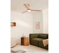WIND MODERN - Ventilador De Techo 40W Silencioso Con Luz LED Varios Tamaños Mando A Distancia