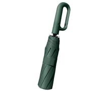 Wind Proof Umbrella - Auto Open Folding Umbrella, Carabiner Grip, Compact Travel Design | Men Women Rain Accessory, Outdoor Weather Protection, Wind Resistant Folding Umbrellas, Portable Rain Gear
