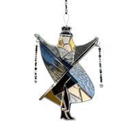 Wind Spinner - Handmade Stained Art Decor | Decorative Metal Craft Ornament with Vivid 3D Visuals For Indoor Outdoor Use In Garden, Living Room, Balcony, Window, Door, Porch, Or Backyard
