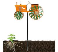 Wind Spinner | Metal Tractor Rotating Wheels Outdoor Decor | Wind Spinners For Yard and Garden | For Porch Lawn Pathway Walkway Landscape Park Farmhouse Birthday Party