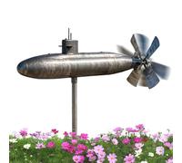 Wind Spinners Outdoor - Garden Submarine Wind Sculpture Decor for Patio Porch | Metal Windmill with Rotating Blades, Weather Resistant Design, Decorative Spinner for Lawn Yard Balcony Holiday Display