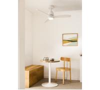 WIND STYLANCE - Ventilador De Techo 40W Silencioso Con Aspas De ABS Técnico Varios Tamaños Controlador De Pared + Mando