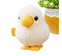 Wind Up Animal - Cute Plush Parrot Figurine, Interactive Jumping Bird Toy, Wind Up Mechanical Animal for Kids Play | Soft Plush Wind-Up Bird Toy for Indoor Outdoor Fun | Educational Novelty Toys