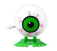 Wind Up Eyeball - Funny Halloween Toy, Spooky Wind Up Novelty, Small Horror Props for Kids, Goody Bag Filler, Creepy Home Decoration, Classic Trick Toy for Party Favors & Festive Fun