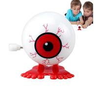 Wind Up Eyeball - Funny Halloween Toy, Spooky Wind Up Novelty, Small Horror Props for Kids, Goody Bag Filler, Creepy Home Decoration, Classic Trick Toy for Party Favors & Festive Fun
