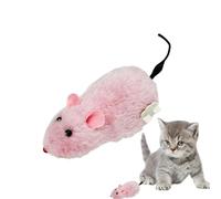 Wind Up Mice Toys - Ratón De Peluche Interactivo Que Persigue, Juguete Realista Para Mascotas | Ratón Para Correr Con Mecanismo De Relojería, Accesorio Mecánico Para Jugar Durante Gatos, , Entr