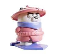 Wind Up Panda Toy - Flying Animal Clockwork Figure, modelo de acción | Juguete mecánico para caminar ABS de borde liso para niños al aire libre viaje en casa juego escolar
