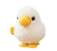 Wind Up Parrot Toy - Plush Interactive Jumping Animal for Kids | Soft Fabric with Mechanical Windup Movement, Colorful Educational Toy for Preschool Kindergarten Playroom Bedroom