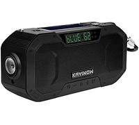 Wind-up Solar Radio Emergency Hand-cranked Radio with Flashlight Power Supply and Outdoor Camping and Hiking(Red)