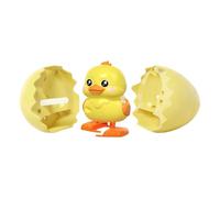 Wind Up Toy - Cute Egg Shaped Clockwork Animals for Kids Fans | Fun Desktop Game Toy, Creative Moving Figurine for Home School Birthday Party for Friends Collectors, 6.8x6.5x9.8cm Yellow Black White