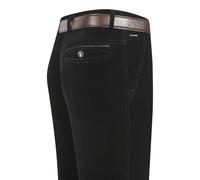 WINDEHAO Men's Stretchy Corduroy Straight Long Pants Autumn High Waist Corduroy Casual Pants Middle Aged Men's Straight Long Pants (Black,35W)