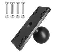 WINDFRD Placa de montaje de aluminio para buscador de peces con bola de 38 mm, compatible con Humminbird Helix 5/Helix 7, compatible con soportes RAM, Scotty, brazo de bola iBOLT y accesorios