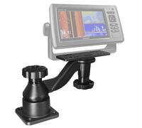 WINDFRD Soporte de aluminio para buscador de peces y plotter, brazo oscilante horizontal reforzado, soporte electrónico marino para pantallas de 5 a 12 pulgadas, compatible con Garmin, Lowrance