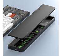 Windfromort Kit de Limpieza 22 en 1 con Reposamuñecas para Teclado - Kit Limpieza PC, Móvil y Cámara - Herramientas Multifuncionales para Electrónicos (Negro)