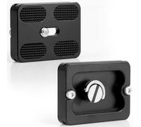 Windfromort PU-50 Placa de liberación rápida - Quick Release Plate - Pack de 2 - Apto para rosca de trípode de 1/4 pulgadas - Compatible con Arca Swiss - Placa de liberación rápida - Aluminio