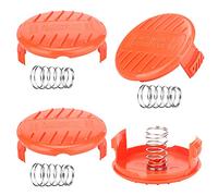 Windfromort Tapas de Carrete, 4 Piezas de Tapas de Carrete, Tapa de Carrete para Recortadora, Accesorios para desbrozadora, Tapas de Carrete de ABS para Black-Decker, cortacésped Rc-100-P