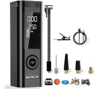 WindGallop Inflador Neumaticos Coche Compresor Aire 12v Hinchador Compresor Inflador Ruedas Aire Portatil Bomba de aire inalámbrica recargable de 6000 mAh Coche Compresor (Negro)