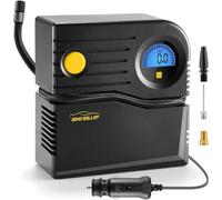 WindGallop Small compresor aire portatil Inflador de neumáticos con medidor de presión Bomba de neumáticos para automóvil 12V DC Compresor de neumáticos Bomba de aire eléctrica (Azul)