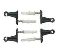 Windhager 05721 - Fijación de Pared para Enrejado de Metal (32 x 16 x 33 mm, 4 Unidades), Color Verde