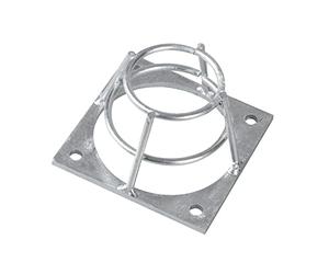 Windhager 07471 Nest Predator Protección para Cajas Nido, protección de Agujeros de Vuelo Seguro, protección de pájaros carpinteros, Accesorios para Caja Nido, 7 x 7 x 4 cm, Color Plateado