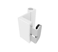 Windhager Adaptador de pinza de protección contra insectos para puertas con marco, montaje de accesorios, mosquitera sin taladrar, blanco, 03874, 3 piezas